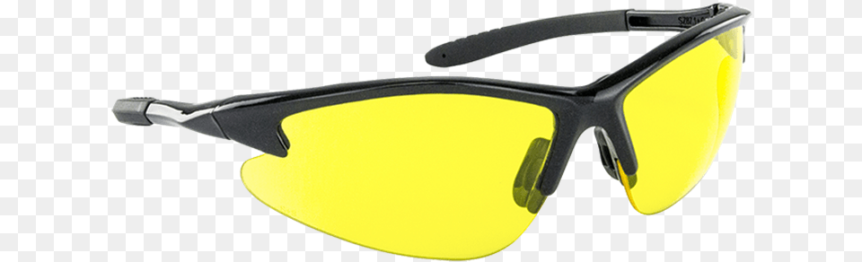 Sas 540 0605 Db2 Safety Glasses Black Frame Yellow Tints And Shades, Accessories, Goggles, Sunglasses Png Image