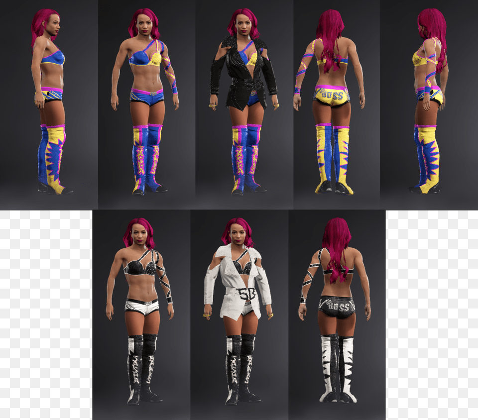 Sasha Banks Attire, Shorts, Clothing, Person, Female Png Image