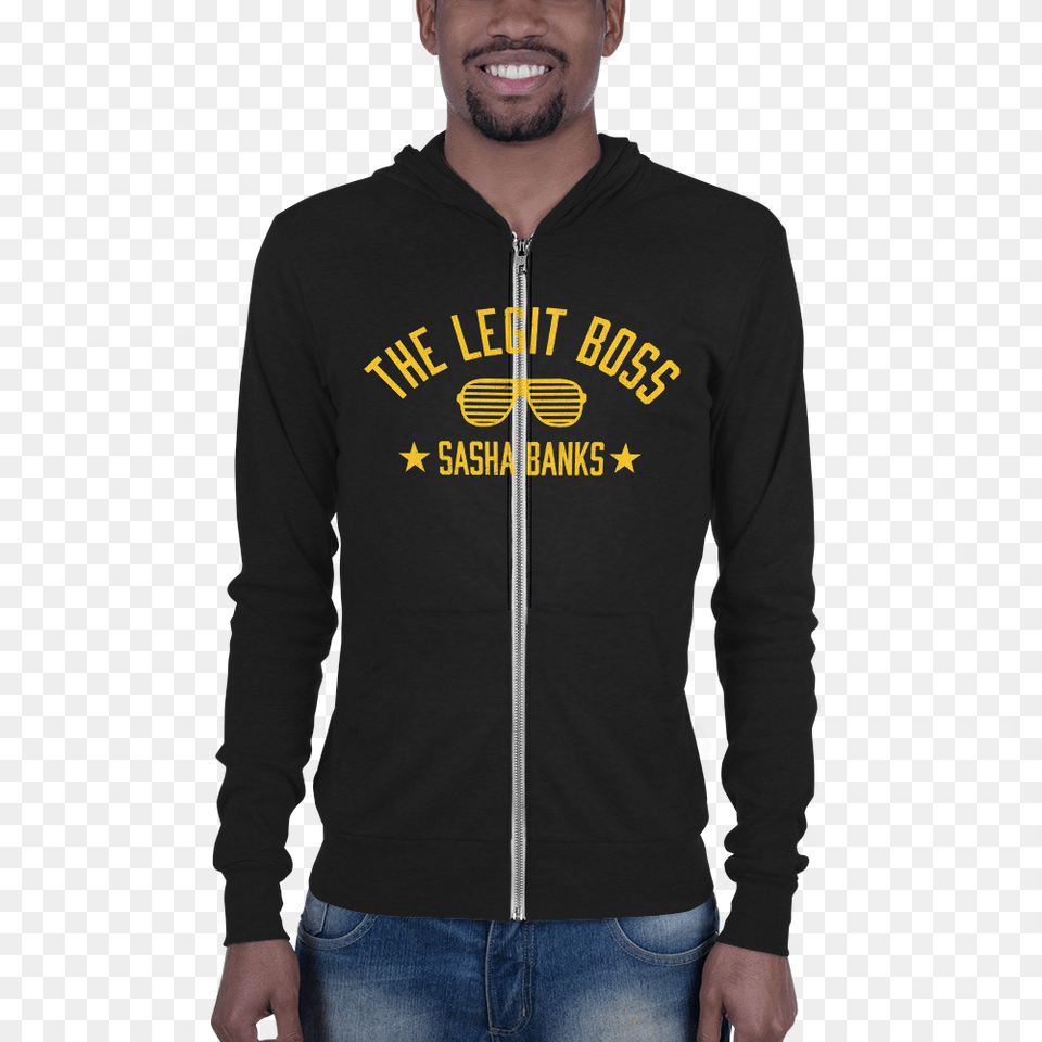 Sasha Banks The Legit Boss Hoodie, Sweatshirt, Clothing, Knitwear, Long Sleeve Png Image