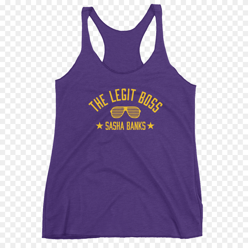 Sasha Banks The Legit Boss Sasha Banks Womens Racerback Tank, Clothing, Tank Top, Vest Free Transparent Png