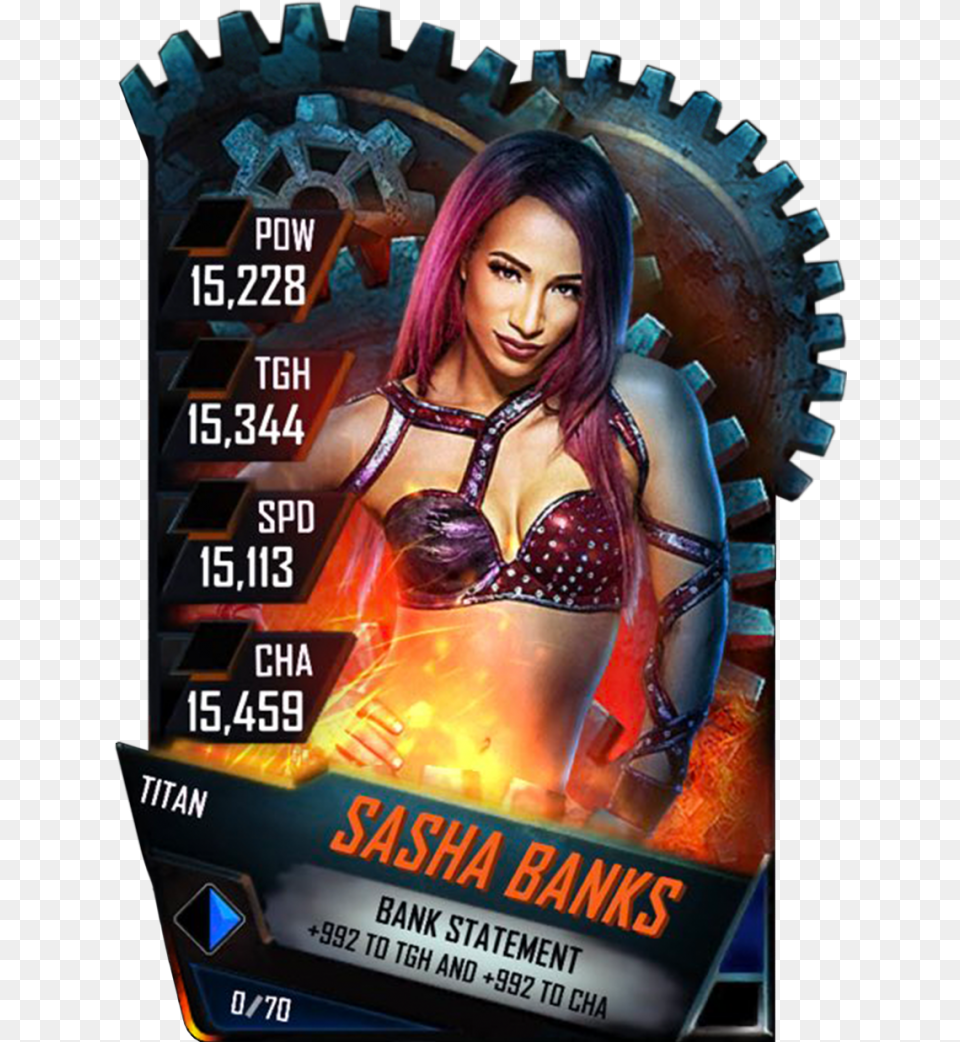 Sashabanks S4 18 Titan Wwe Supercard Brock Lesnar Titan, Advertisement, Poster, Adult, Person Free Png Download
