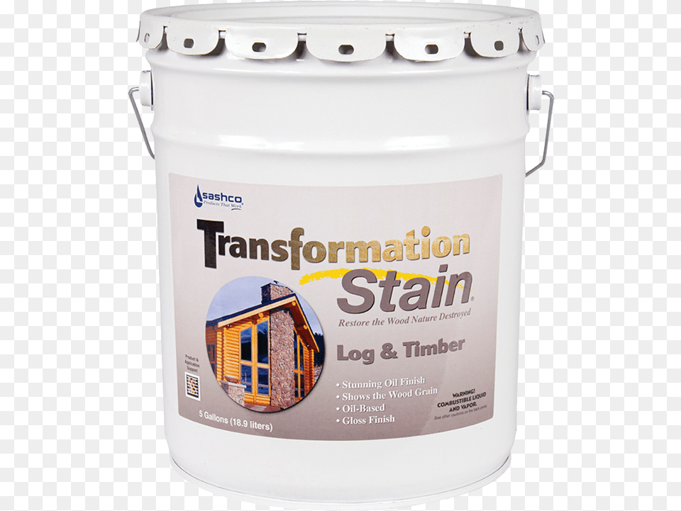 Sashco Transformation Stain, Paint Container, Bucket Free Png Download