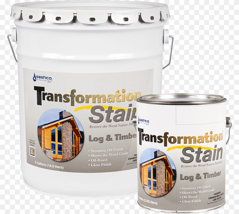 Sashco Transformation Stain Log And Timber, Paint Container, Can, Tin Free Transparent Png