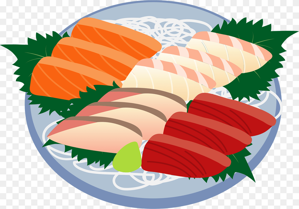 Sashimi Seafood Clipart, Meal, Dish, Food, Grain Png Image
