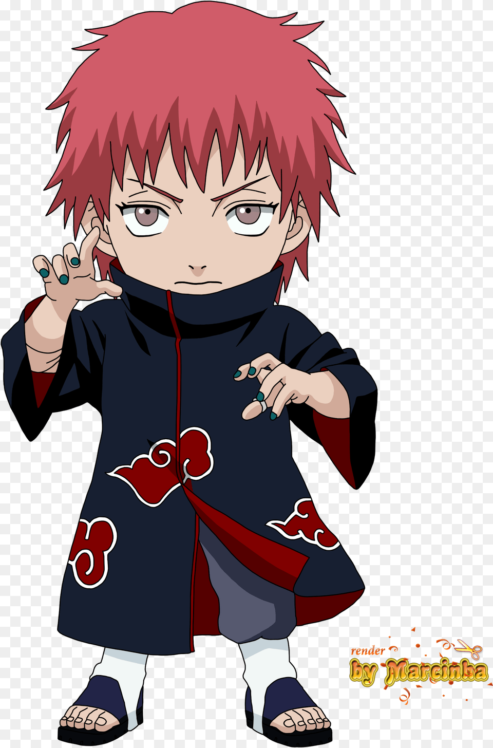 Sasori Akatsuki Chibi, Book, Comics, Publication, Baby Free Png Download