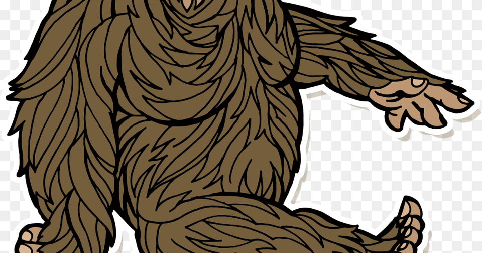 Sasquatch Cartoon, Person, Animal, Ape, Mammal Png