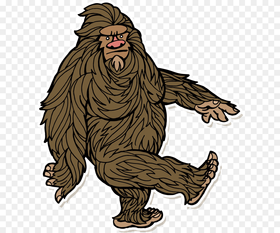 Sasquatch Clip Art, Animal, Mammal, Monkey, Wildlife Free Png