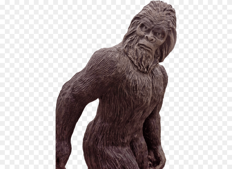Sasquatch Statue, Animal, Ape, Mammal, Wildlife Png