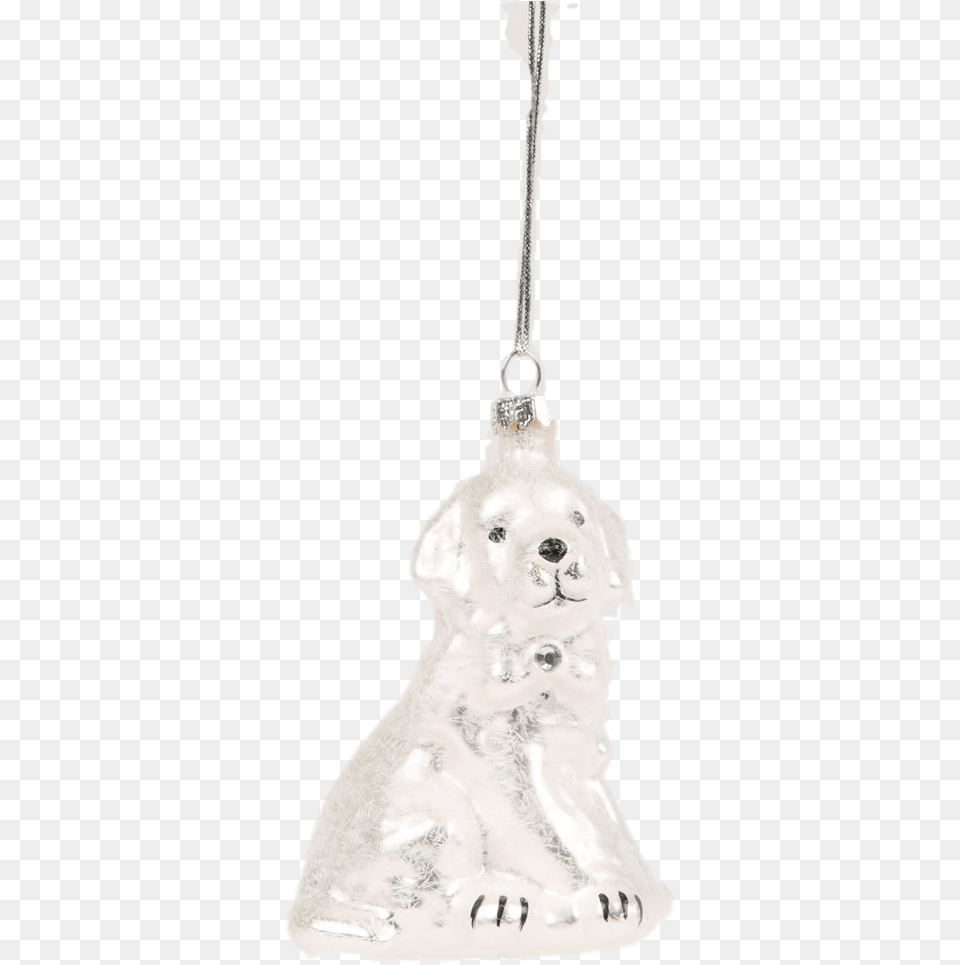 Sass And Belle Glass Dog Christmas Tree Decoration Silver, Accessories, Earring, Jewelry, Snowman Free Transparent Png