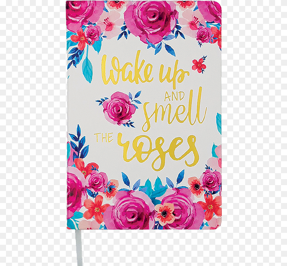 Sassy Pu Notebook Wake Up And Smell The Roses Hybrid Tea Rose, Envelope, Greeting Card, Mail, Flower Png Image