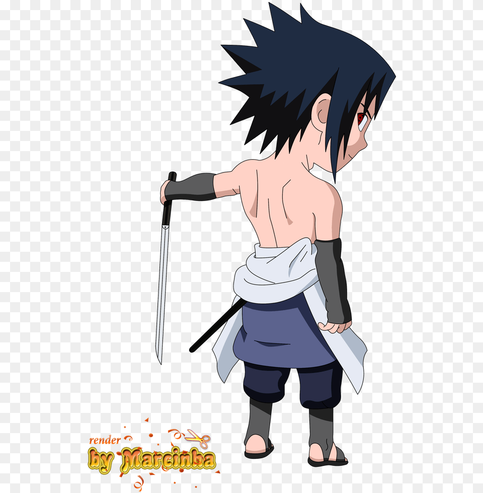 Sasuke Chibi By Marcinha, Book, Comics, Publication, Baby Png