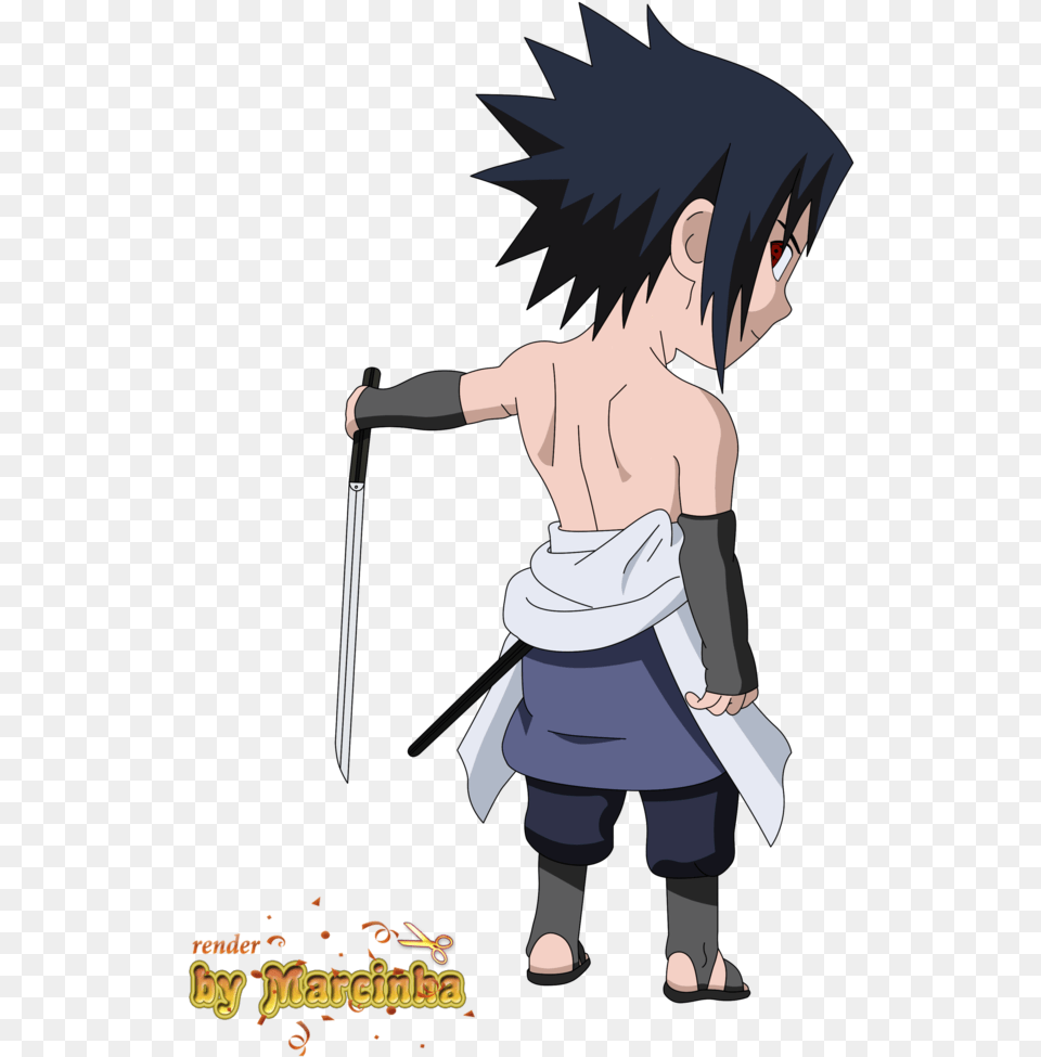 Sasuke Chibi By Marcinha, Book, Comics, Publication, Baby Free Png