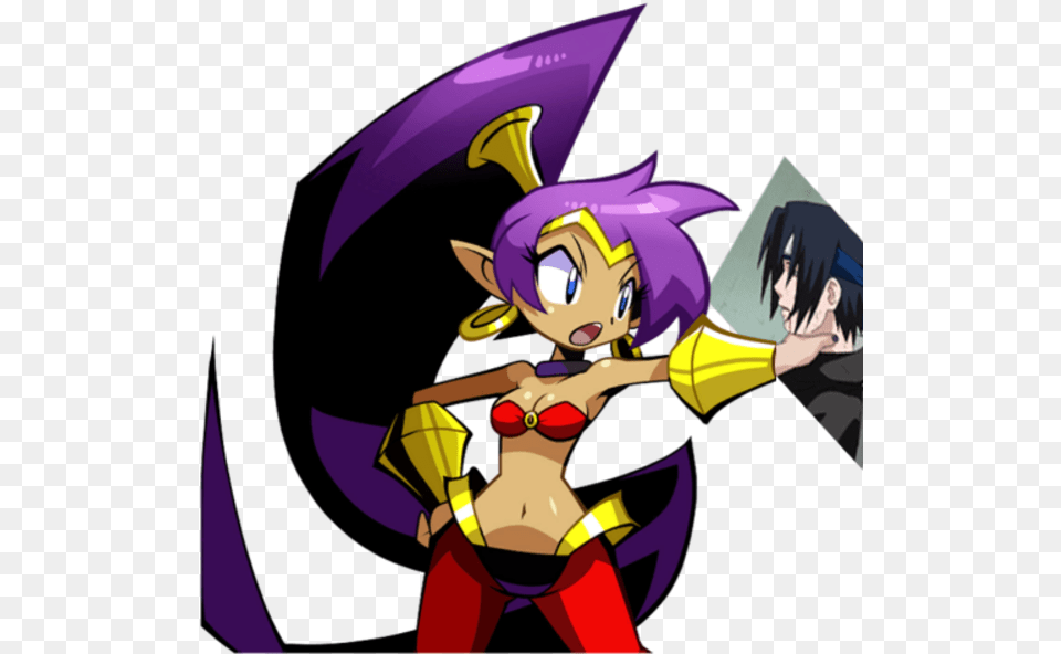 Sasuke Choke Edits Shantae Pose Shantae Half Genie Hero Shantae, Book, Comics, Publication, Baby Free Transparent Png