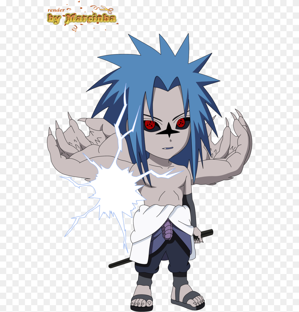 Sasuke Curse Mark Chibi, Book, Publication, Comics, Baby Png Image