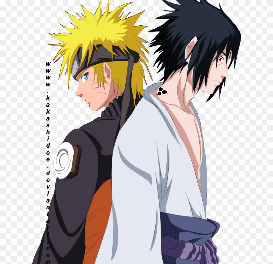 Sasuke E Naruto Render, Publication, Book, Comics, Person Free Png Download