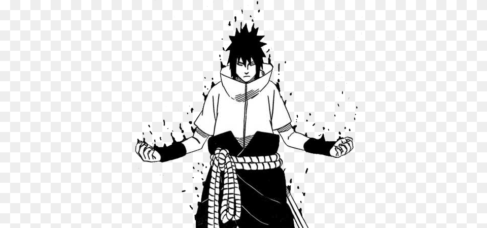 Sasuke Manga Sasuke Uchiha Susanoo, Book, Comics, Publication, Stencil Png Image