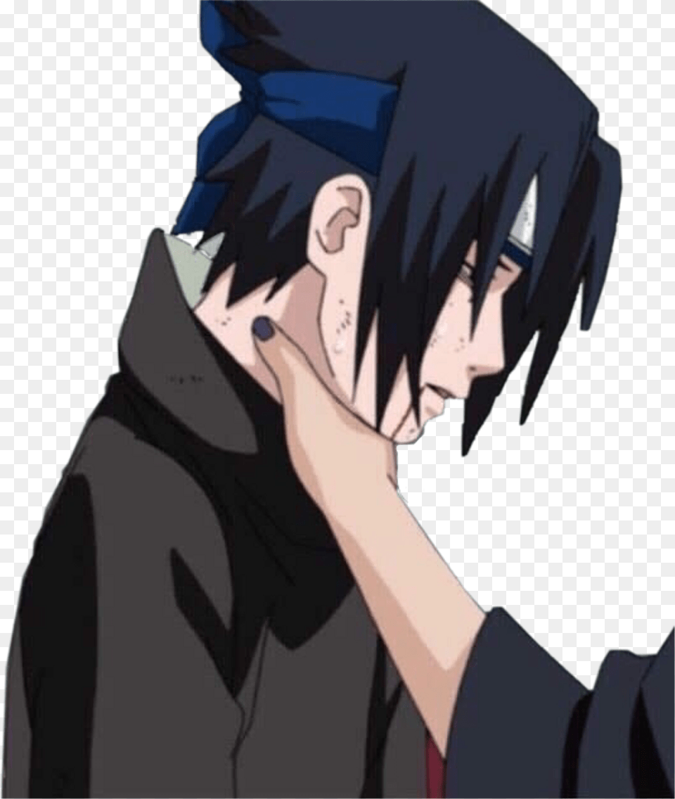 Sasuke Sticker Sasuke Choke Meme Template, Book, Comics, Publication, Adult Free Transparent Png