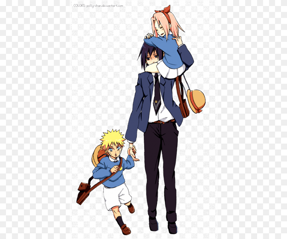 Sasuke The Adult And Naruto The Kid, Comics, Book, Publication, Male Free Transparent Png