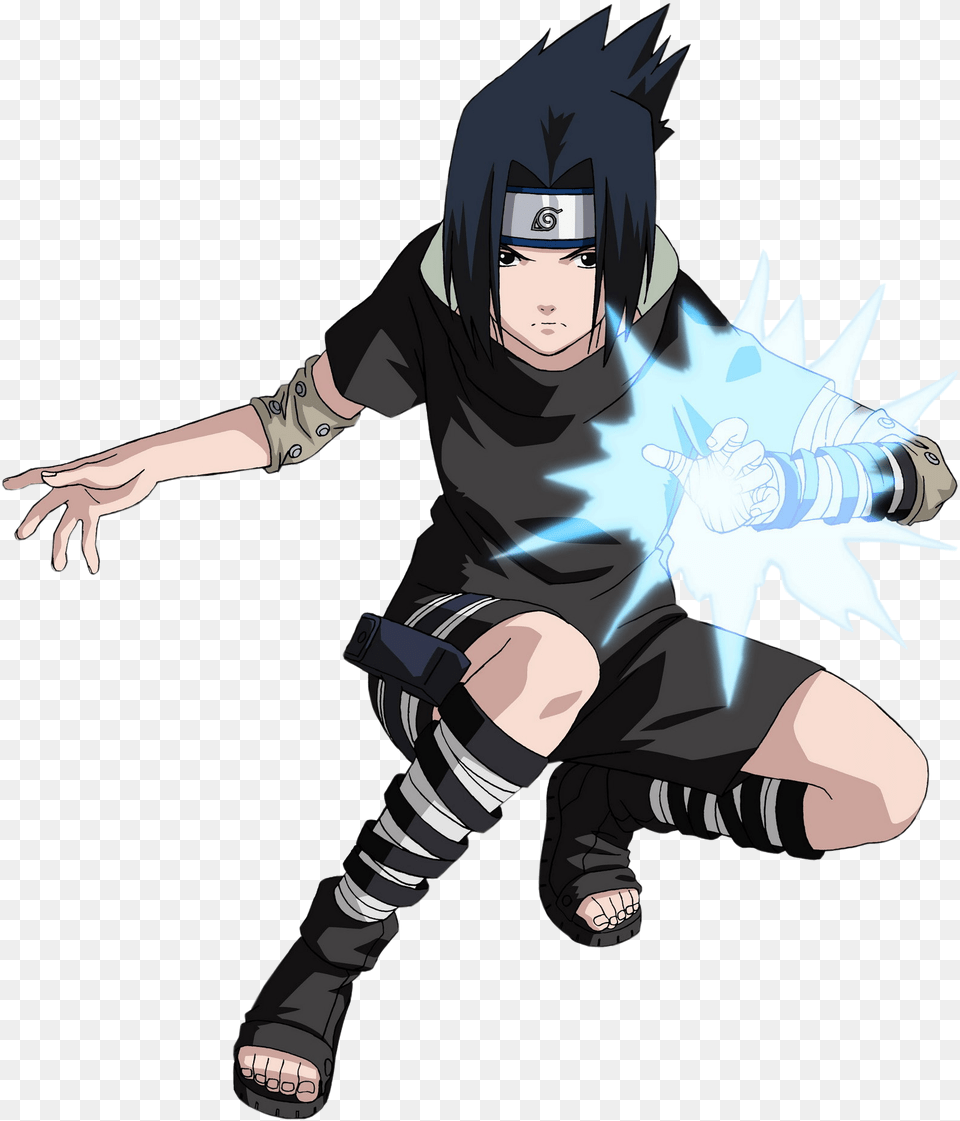 Sasuke Uchiha Black Outfit, Book, Comics, Person, Publication Png