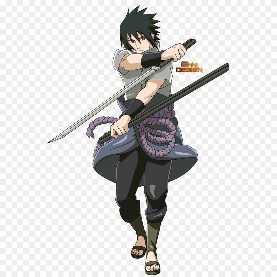 Sasuke Uchiha Full Body Sharingan, Publication, Book, Comics, Adult Free Png Download