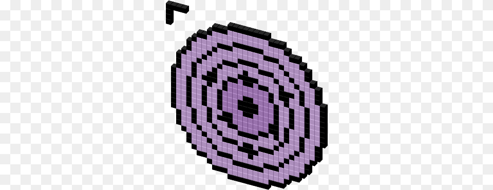 Sasuke Uchiha Rinnegan Cursor Easy Pixel Art Minecraft, Spiral, Coil, Chess, Game Free Png Download