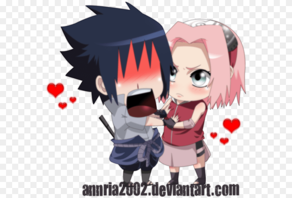 Sasusaku Cute Sakura And Sasuke, Book, Comics, Publication, Baby Png