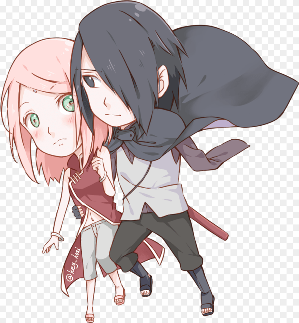 Sasusaku Sakura Sakuraharuno Sakurauchiha Sasuke Cartoon, Publication, Book, Comics, Adult Png Image