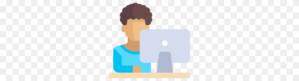Sat Clipart, Computer, Electronics, Pc, Person Free Transparent Png
