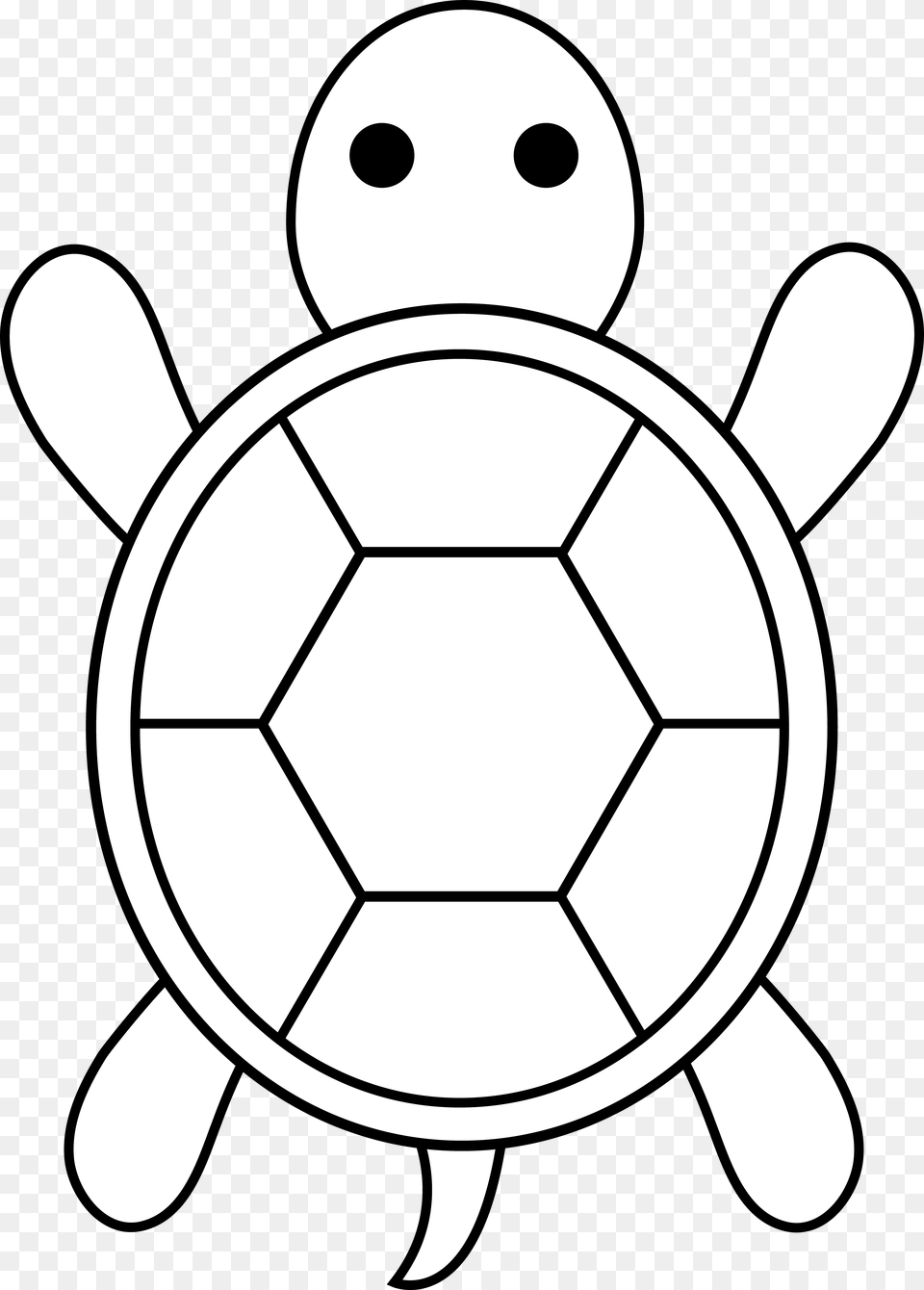 Sat Clipart Black And White Sea Turtle Outline, Ball, Football, Soccer, Soccer Ball Png Image