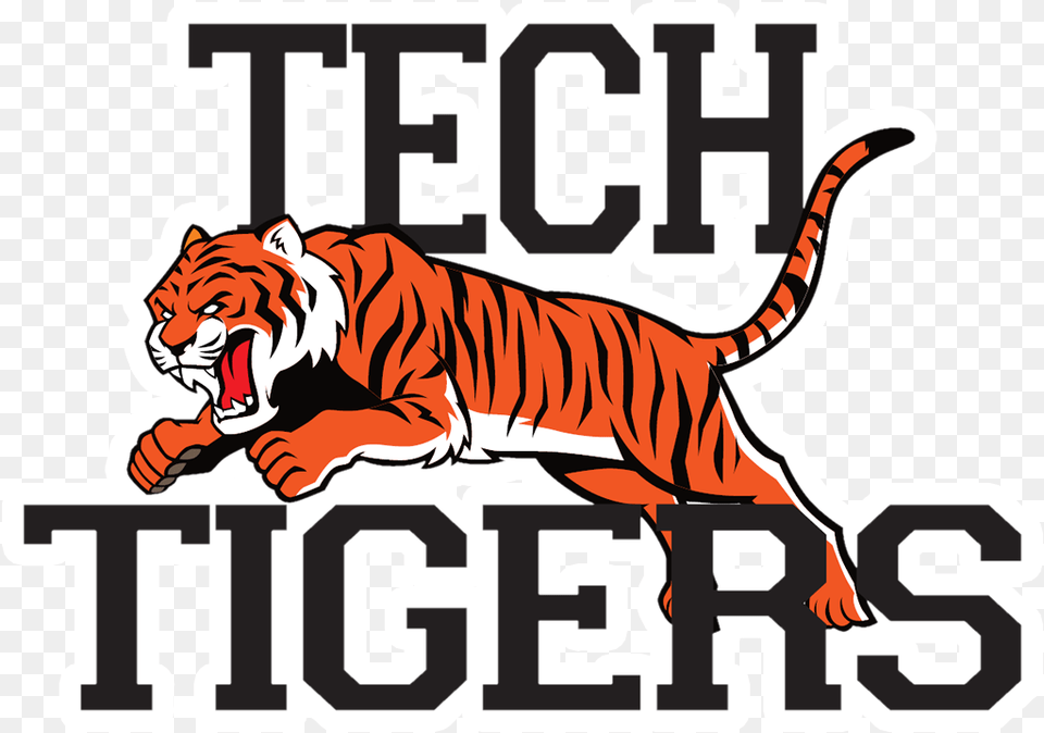 Sat Dec 29 St Cloud Tech High School Logo, Animal, Mammal, Tiger, Wildlife Free Transparent Png