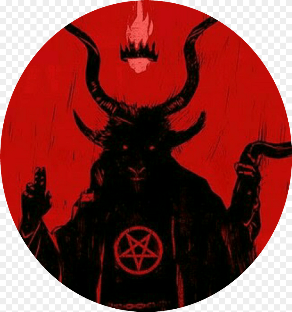 Satan Baphomet 666 Satanic Satanist Satans Devil Penta Satanic Aesthetic, Person, Adult, Female, Woman Free Png Download