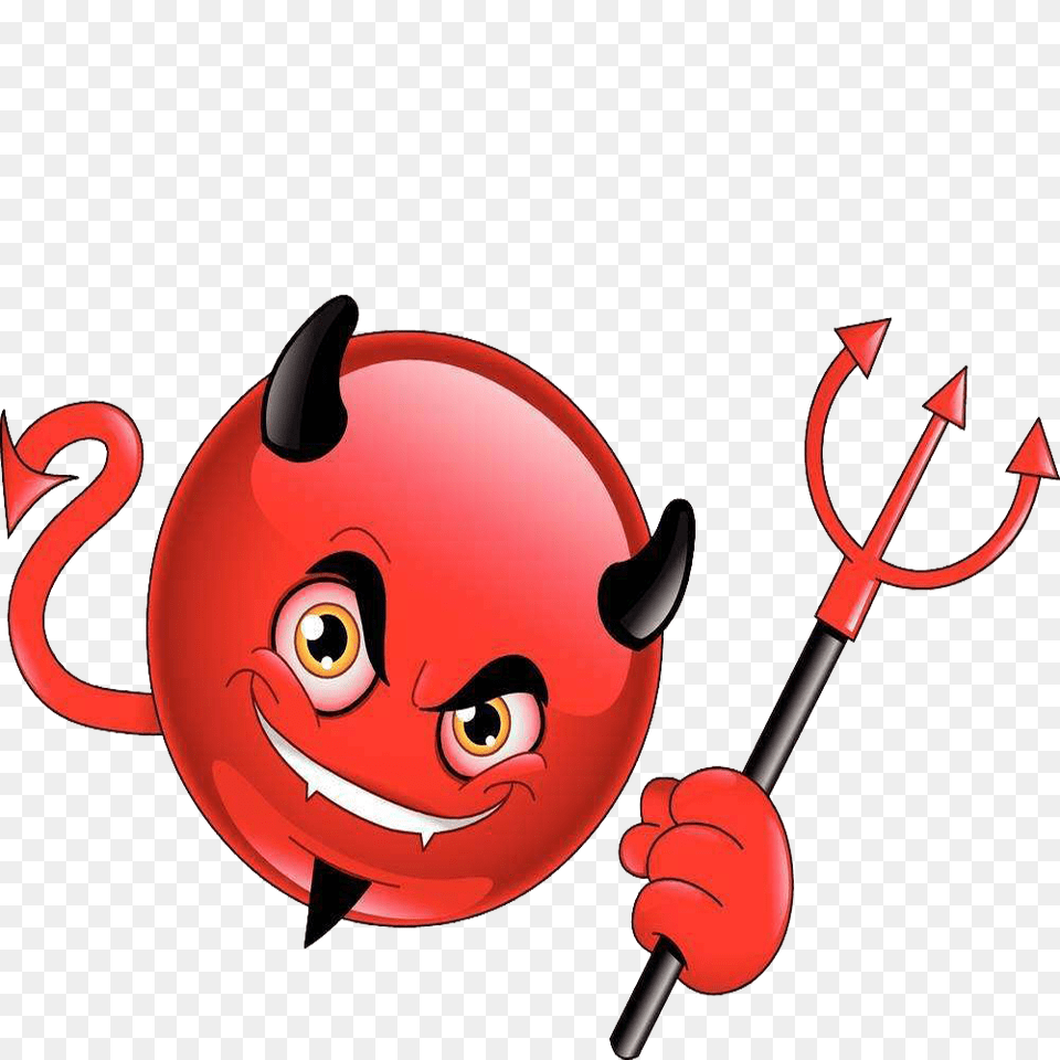 Satan Clipart Devil Emoji, Weapon, Trident Free Png Download