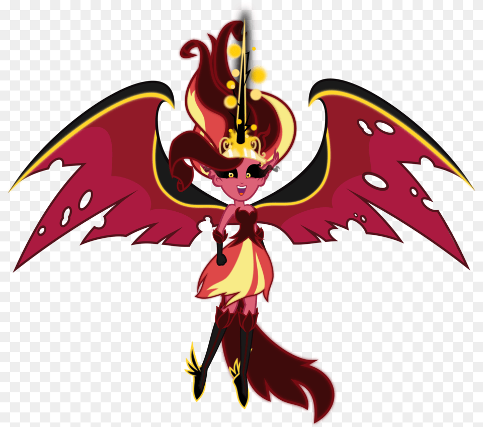 Satan Eyes Sunset Shimmer Midnight Sparkle Png Image