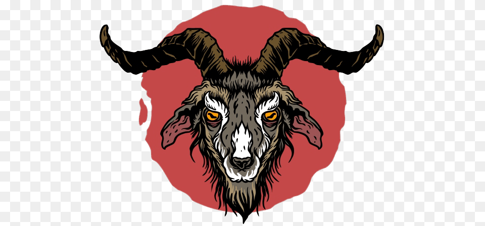 Satan Goat 666 Satanic Satanist Satans Devil Satan Goat, Livestock, Animal, Mammal, Wildlife Free Transparent Png