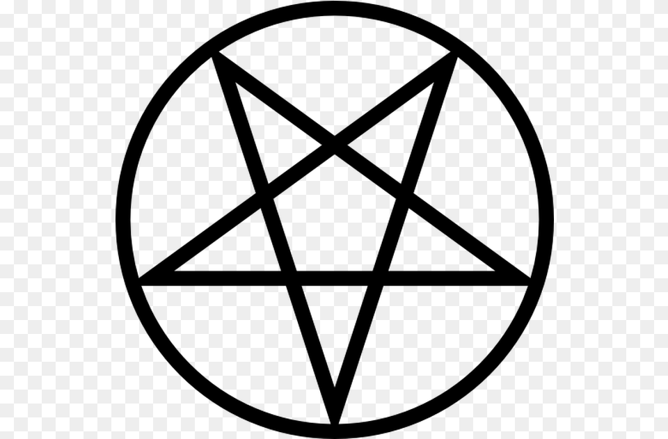 Satanic Pentagram, Gray Free Transparent Png