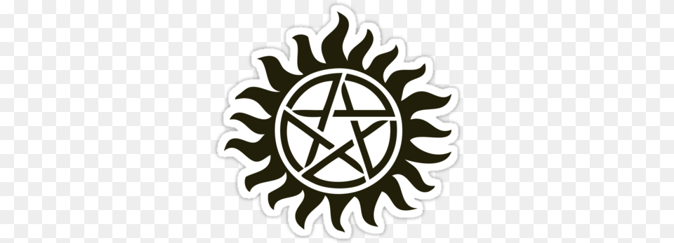 Satanic Pentagram Save People Hunting Things The Family Anti Possession Supernatural Tattoo, Star Symbol, Symbol, Emblem Png