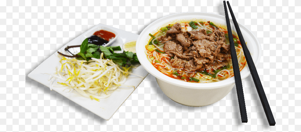 Sate Beef Noodle Soup Lamian, Dish, Food, Meal, Ketchup Png Image