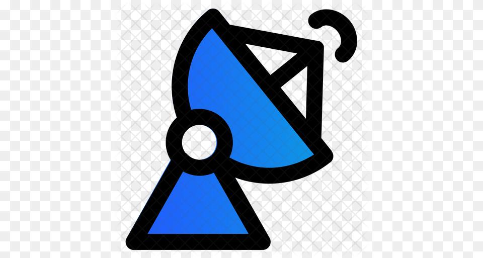 Satelite Icon Of Colored Outline Style Vertical, Triangle, Lighting Free Transparent Png