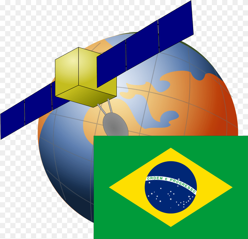 Satellite Clipart Base Brazil Flag, Astronomy, Outer Space, Planet Png Image