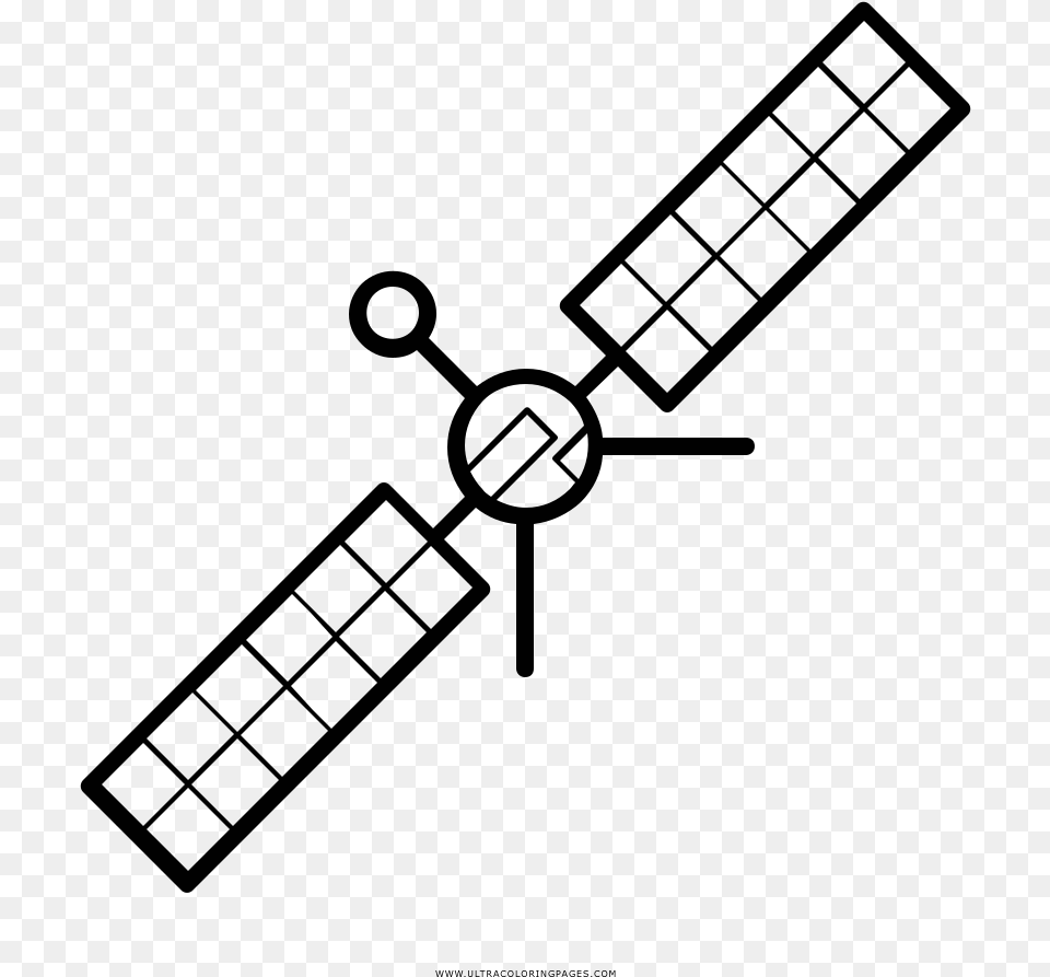 Satellite Coloring Page, Cross, Symbol Png