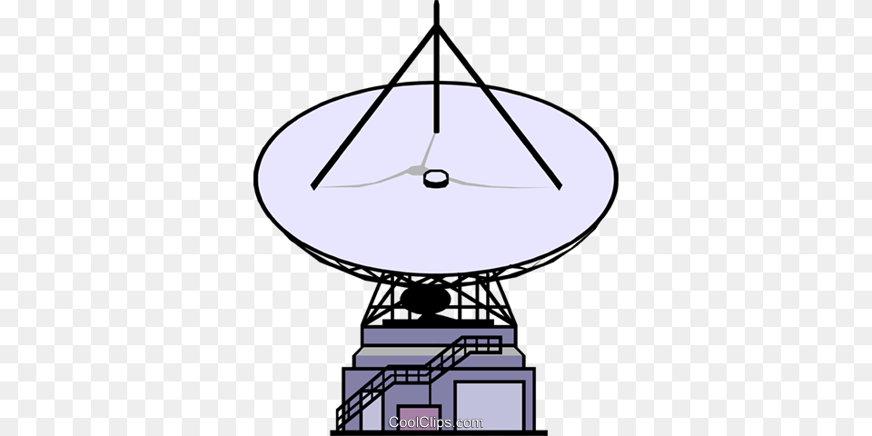 Satellite Dish Royalty Free Vector Clip Art Illustration, Antenna, Electrical Device, Radio Telescope, Telescope Png