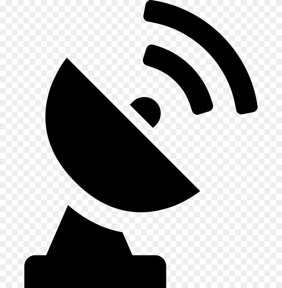 Satellite Dish Svg Icon Download Satellite Dish Icon, Stencil Free Transparent Png