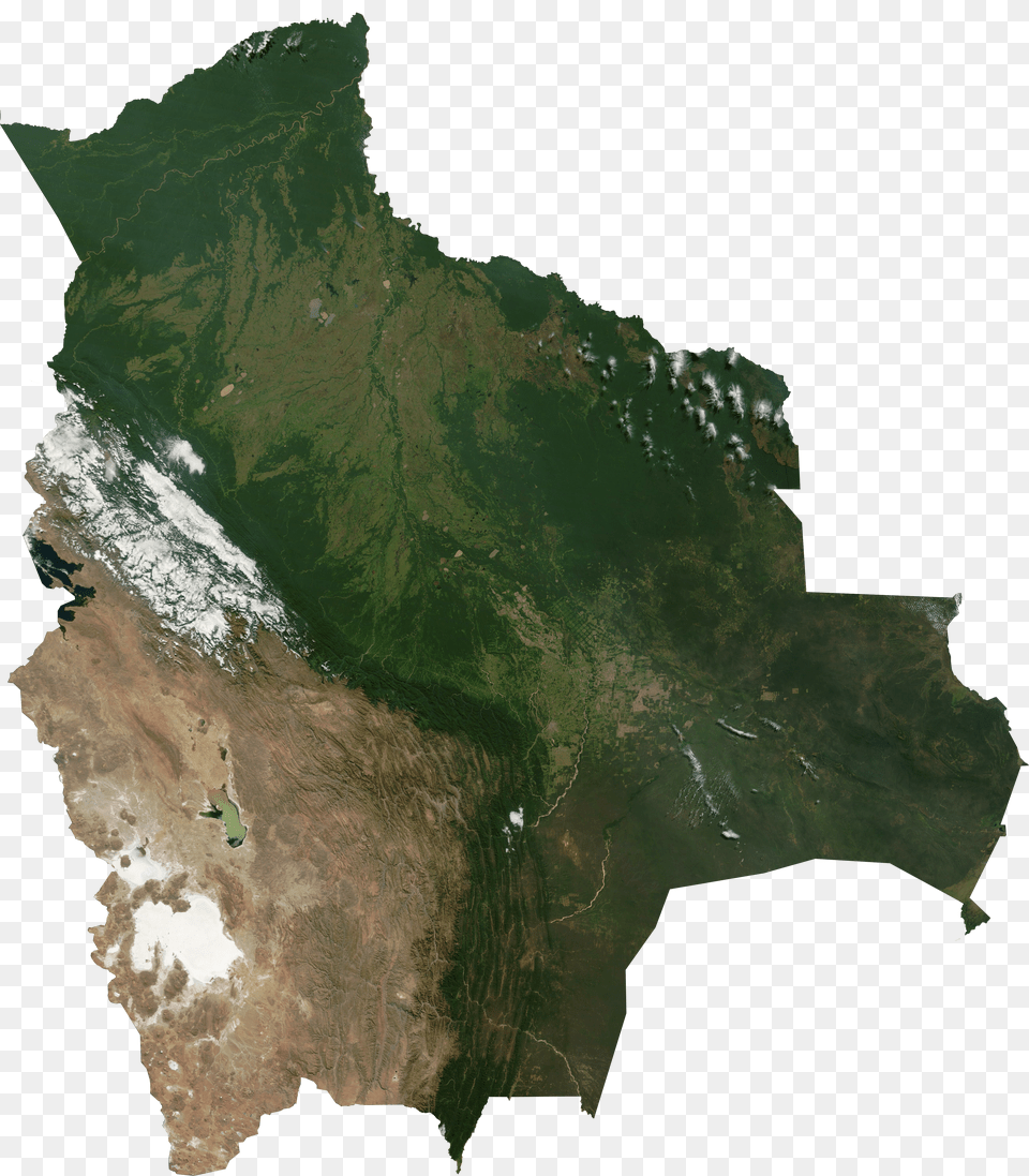 Satellite Image Of Bolivia Free Transparent Png