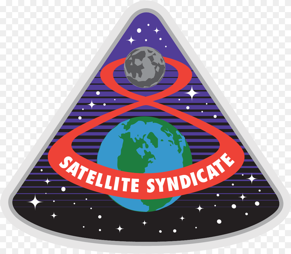Satellite Syndicate Logo Badge, Triangle, Symbol Png Image