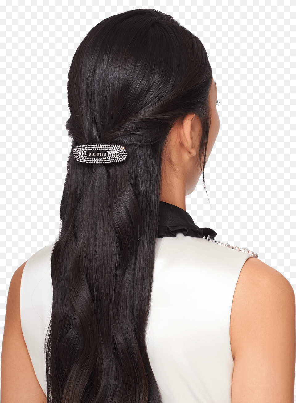 Satin Fabric Hair Clip Miu 5if0172d5hf0002 Hair Design Free Transparent Png