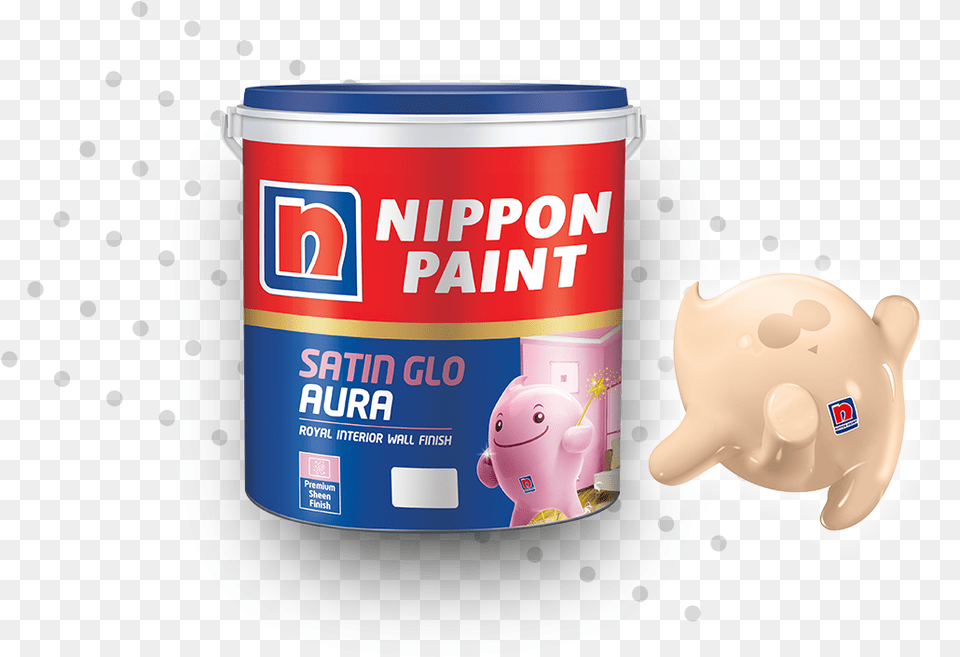 Satin Glo Aura Nippon Paint Spotless Nxt, Can, Tin, Animal, Bear Png