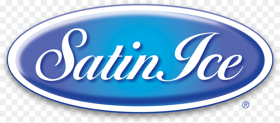 Satin Ice Logo, Light, Plate, Oval Png