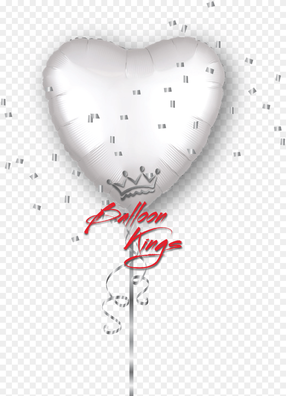 Satin Luxe White Heart White Heart Balloon, Person Free Png Download