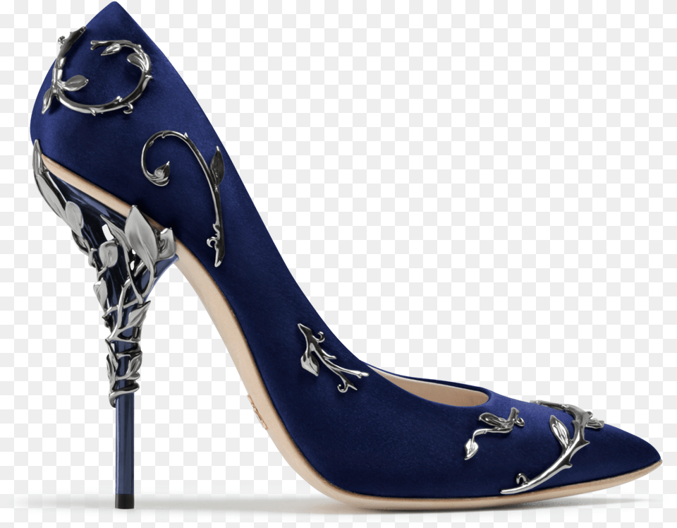 Satin Sandal Picture Ralph Russo Shoes Blue, Clothing, Footwear, High Heel, Shoe Free Png Download