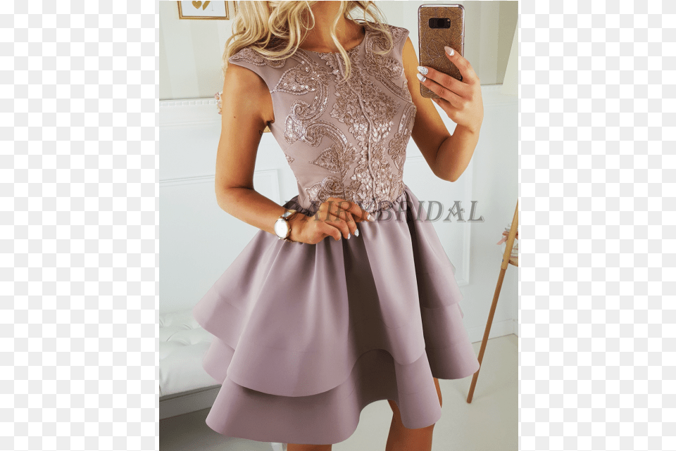 Satin Sleeveless New Arrival Homecoming Dress Sequin Girl, Clothing, Evening Dress, Formal Wear, Adult Free Png Download